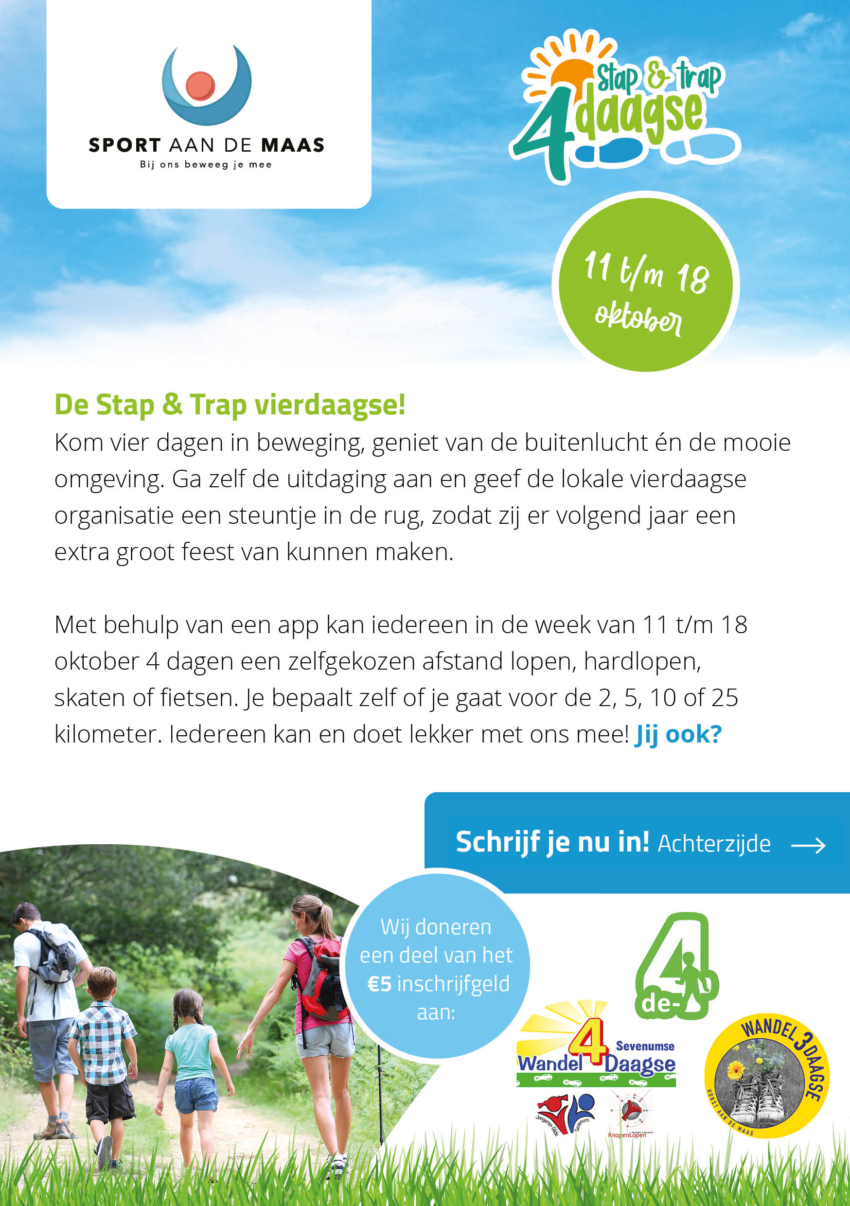 Doe mee met de Stap & Trap vierdaagse in Horst